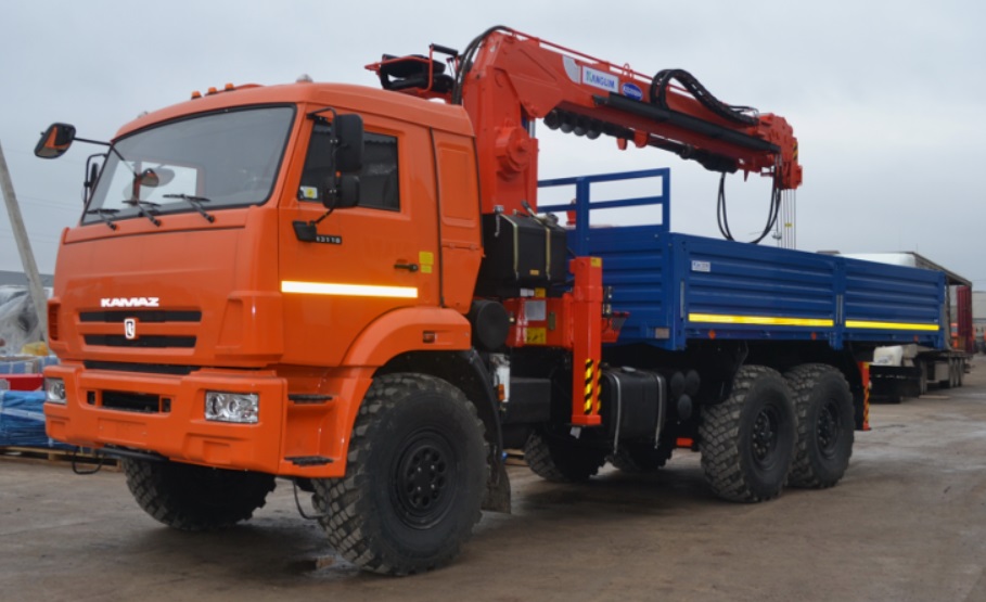 Бортовой автомобиль КАМАЗ 43253 с КМУ Hangil HGC 986